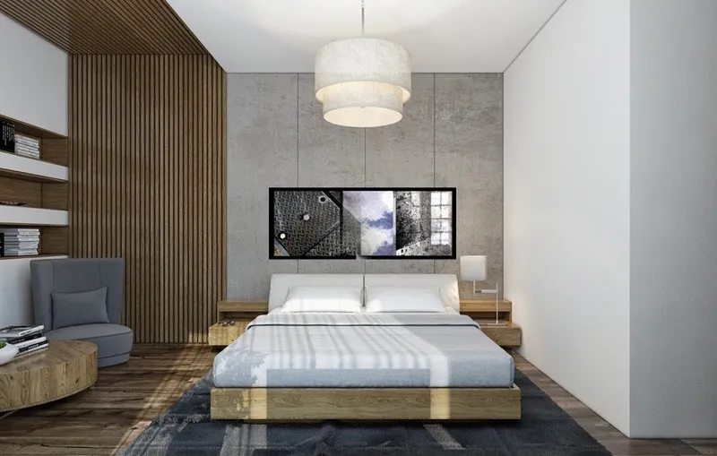 Как оформить стену над кроватью [120+ фото] — 32 идеи отделки и декора в 2022 году