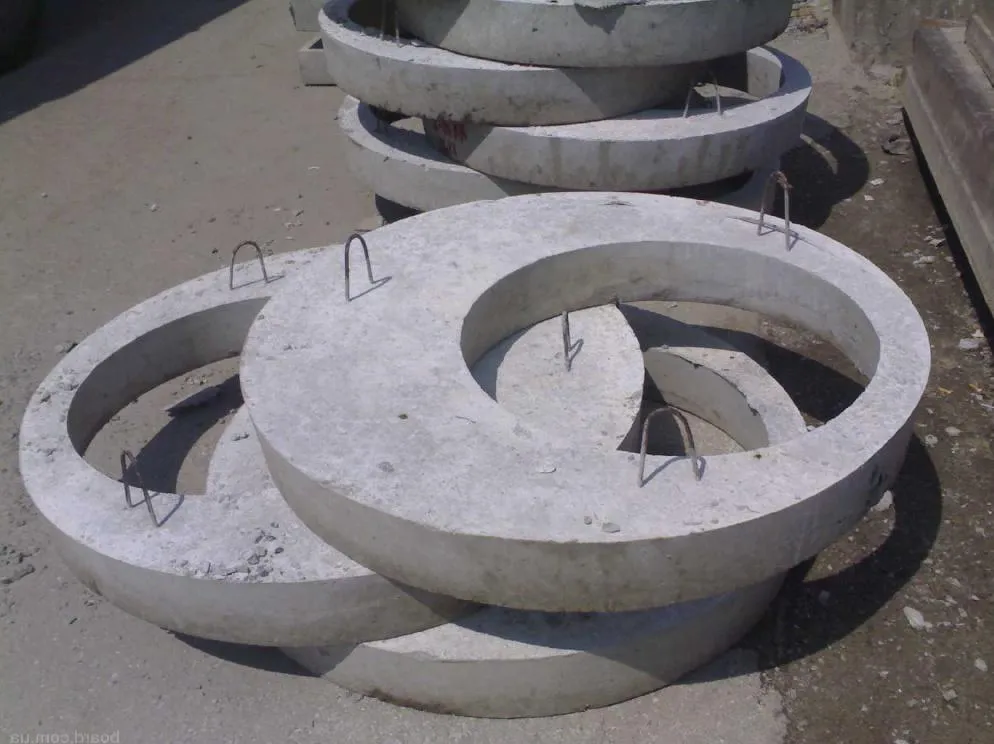 конструкция колодезной крышки из бетона