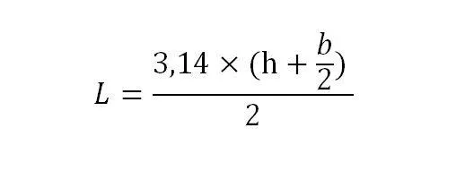 Фото формулы для расчета длины труб
