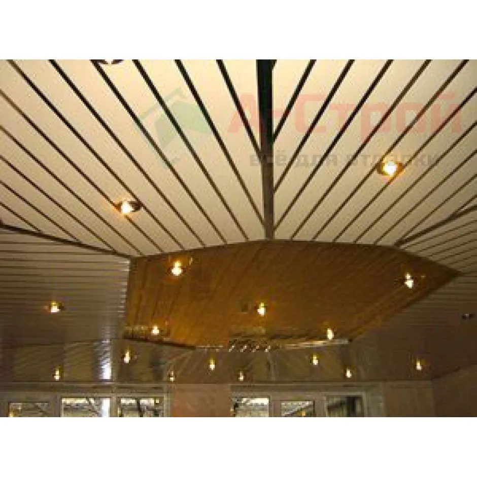 Реечный потолок 085 металлик 3м