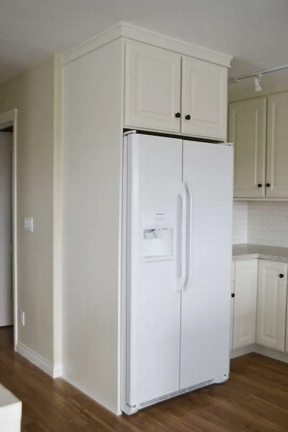 шкаф для холодильника чертеж